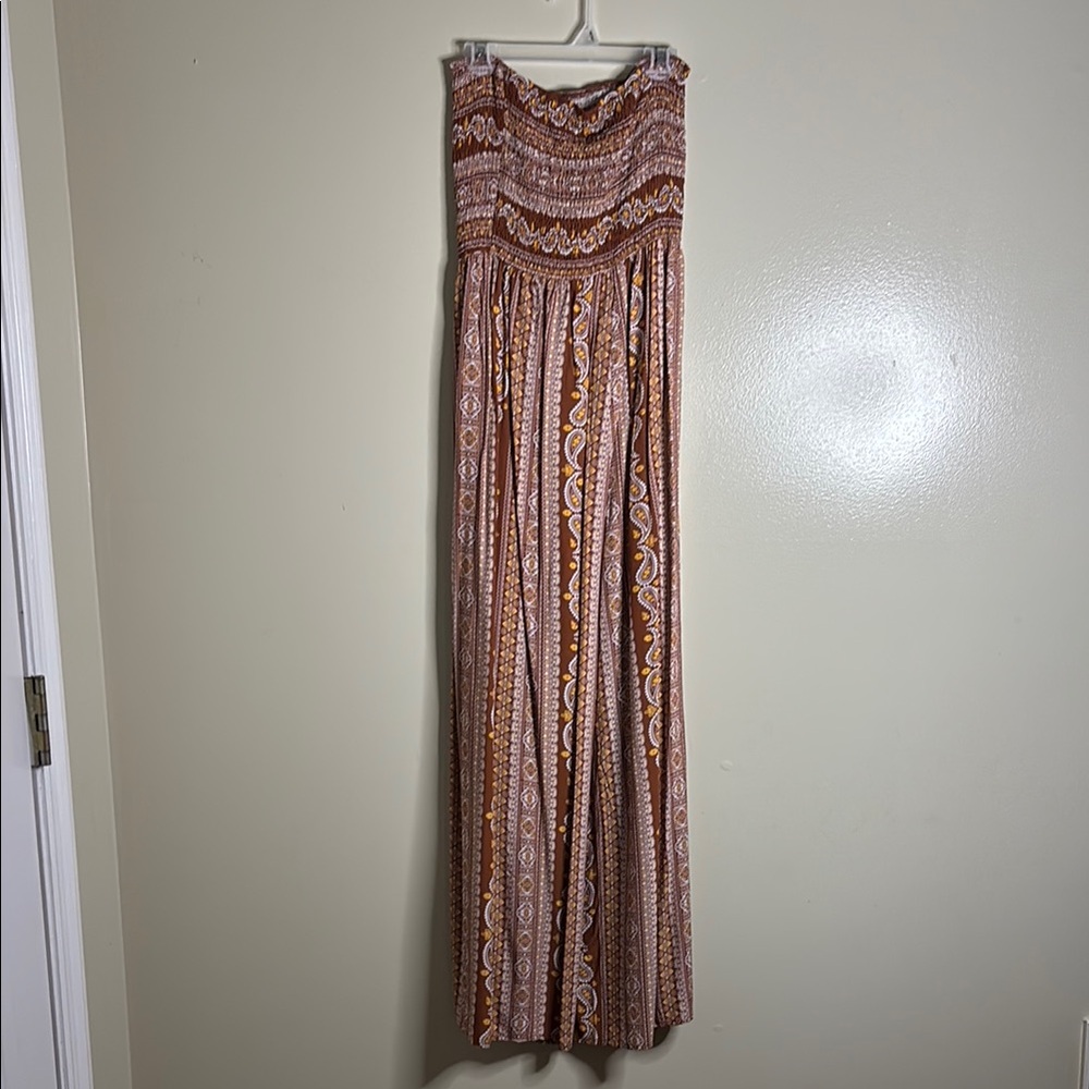 Bohemian Strapless HIGH SLIT Jumper